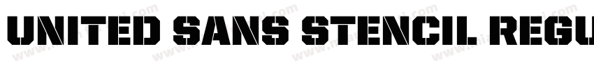 United Sans Stencil Regular字体转换